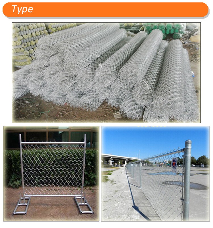 Chain Link Helideck Mesh diamond mesh fencing galvanized wire powder coated chain link fence