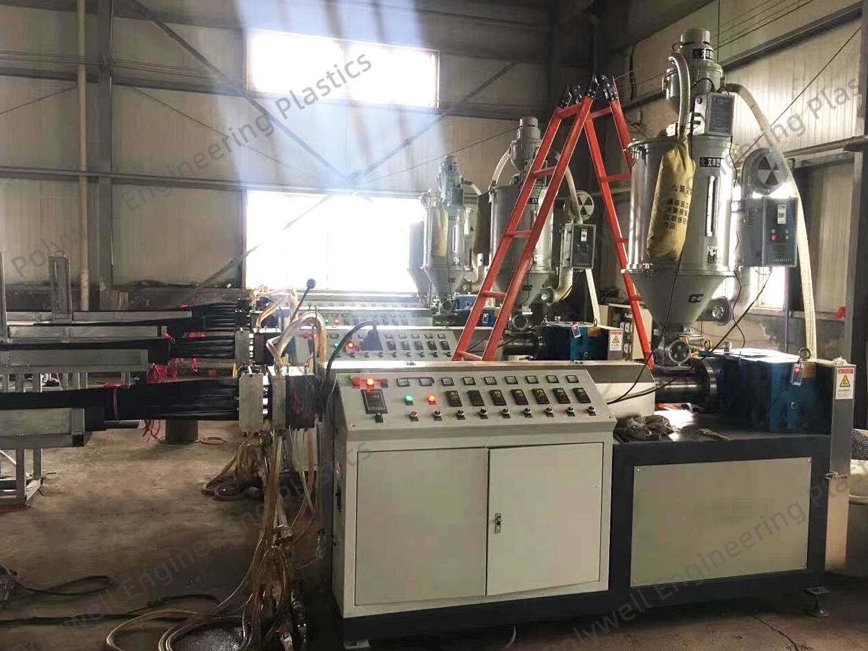 Polyamide 66 Strip Extruder Machine Single Screw Extruder Polymer Extruder Machine