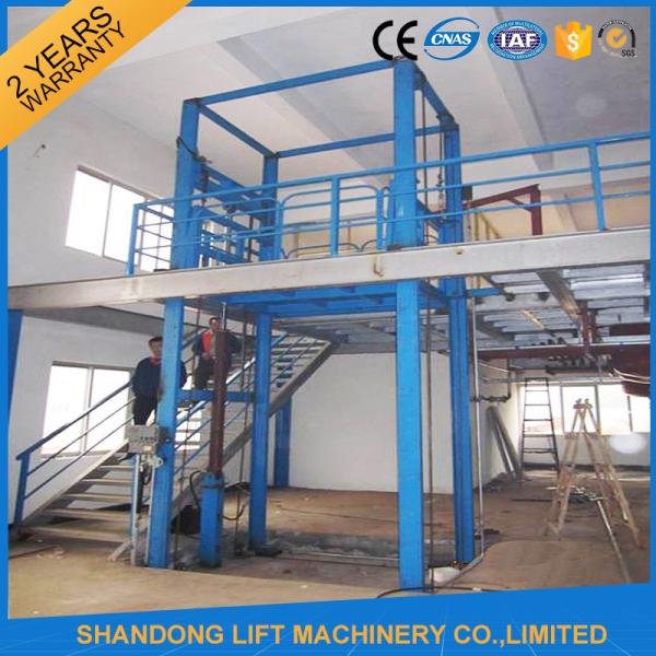 3000kgs Warehouse Hydraulic Elevator Lift , Vertical Fixed Residential Cargo