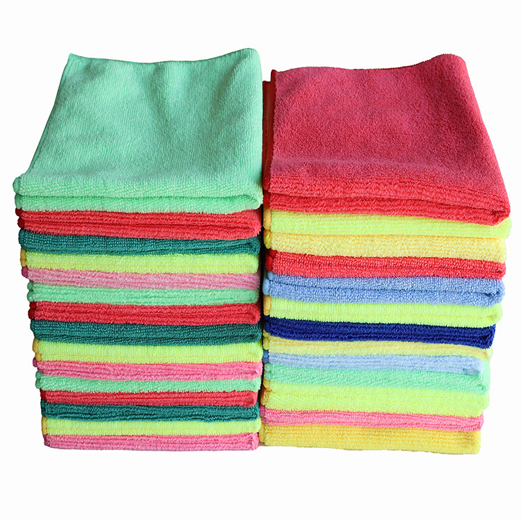 High Absorbency 40x40cm Soft Microfiber Cleaning Cloth Towels Lint Free