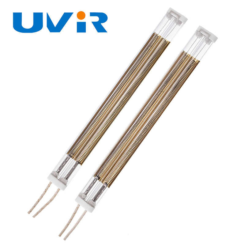OEM 6000W Medium Wave Infrared Lamp , Semi Gold Plated Infrared Heating Tube