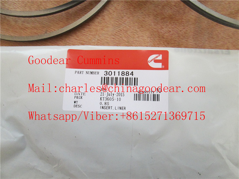 Chongqing k38/k50 diesel engine cylinder liner insert 3011844