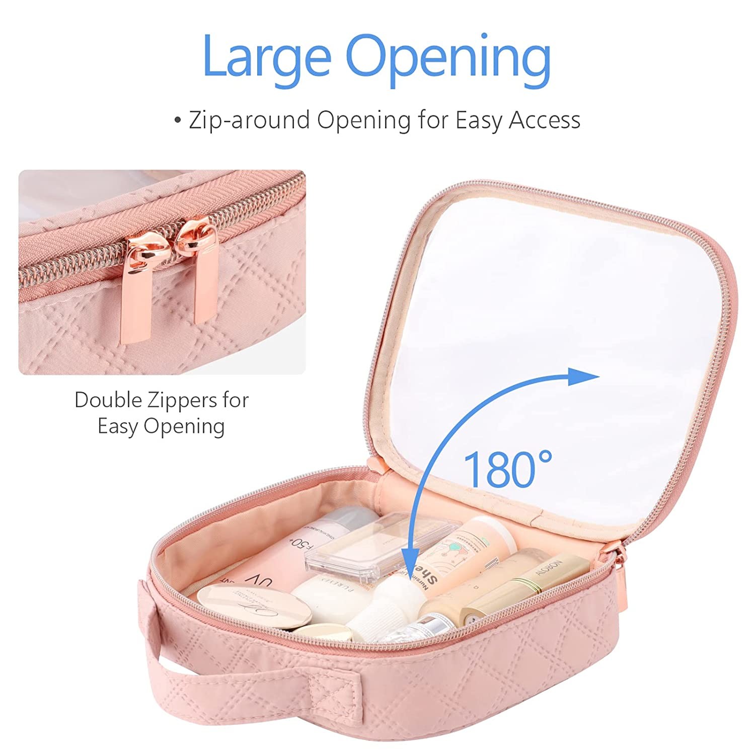 Clear Makeup Bags Waterproof Toiletry Bag with Handle Large Clear Toiletry Bags