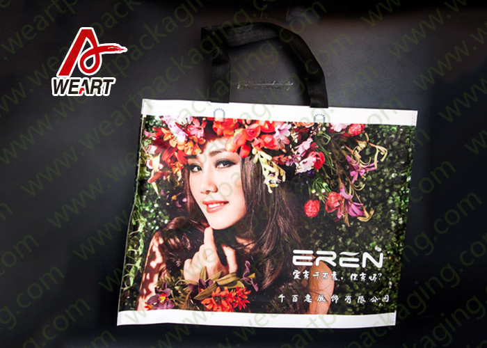 Biodegradable Non Woven Carry Bags With Handle 42 X 15 X 25cm Size