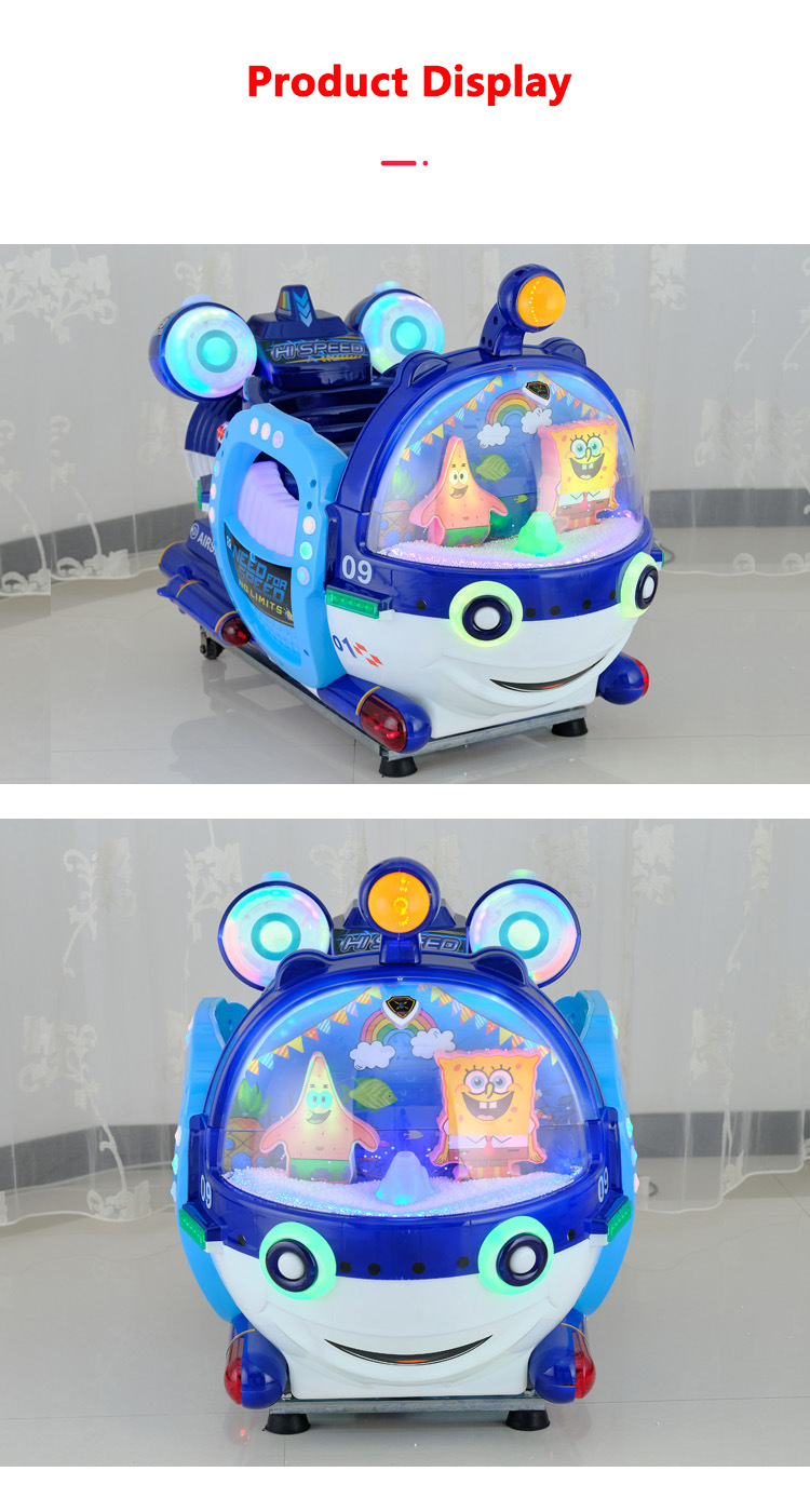 Indoor theme park coin pusher kiddie rides kids submarine rides game machine for sale
