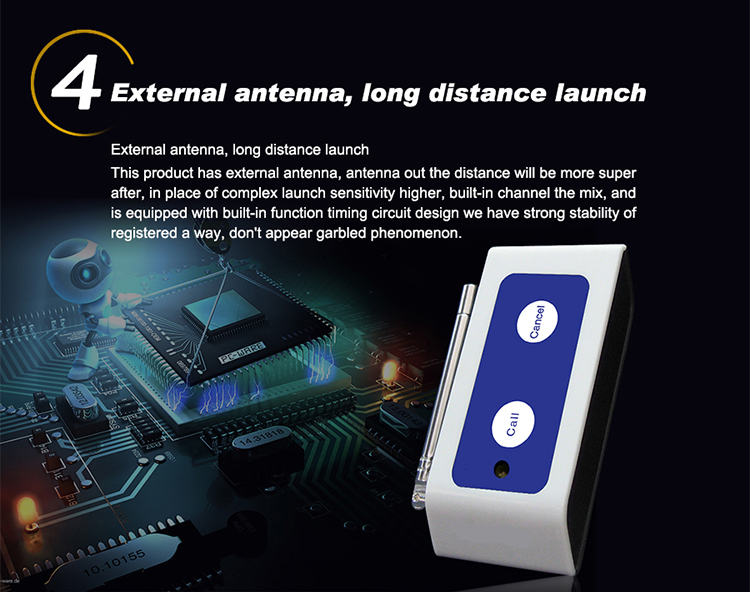 New arrival of hoist call system with strong signal Multiple keyscall button and high quality digital display