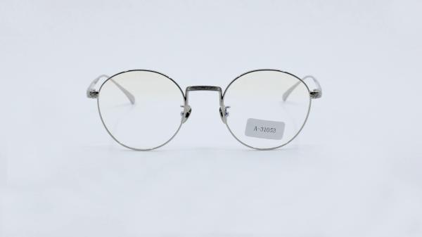 Women's fashion Round Metal Carved Full Frame Glasses non-prescription clear