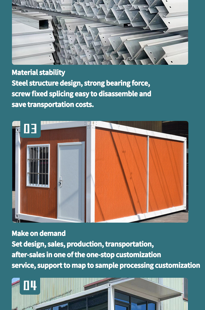Container mobile house Mobile board house site office mobile house simple temporary