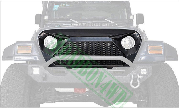 ABS Car Bird Design Second Generation Front Grille for Jeep Wrangler TJ 97-06