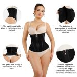 Women's Inner Hasp Zipper Waist Trainer with Standard Thickness and Corset