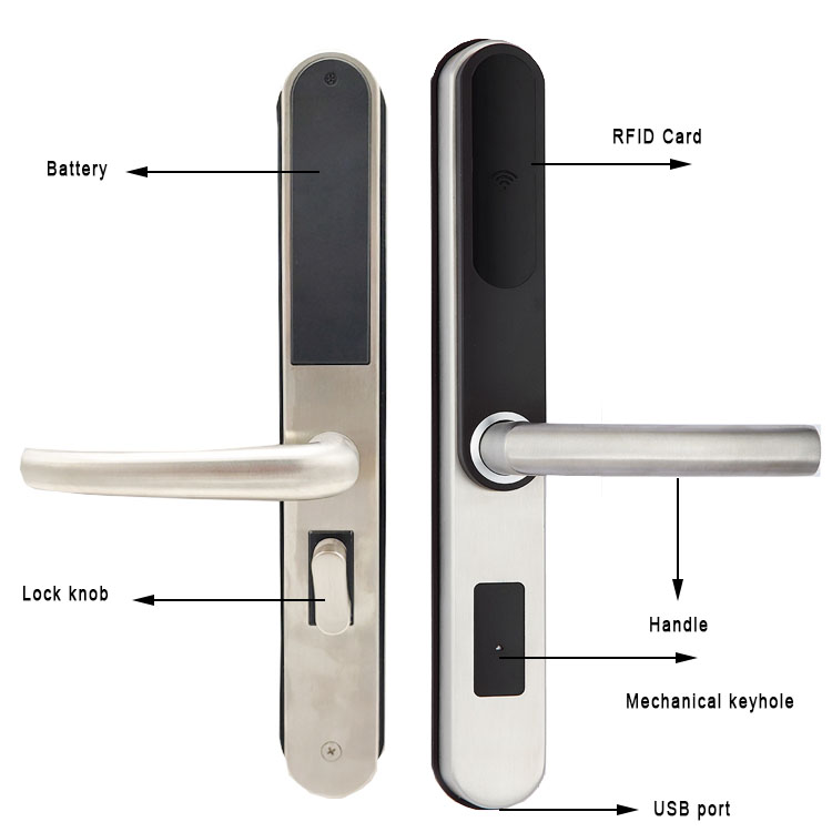 Smart door lock hotel keyless high quality combination silm smart door Lock