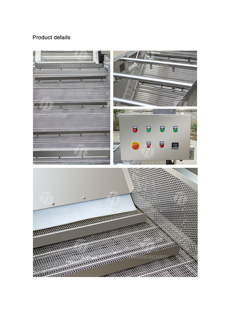 380V3.5KW Corn blanching and cleaning machine blanching machine high temperature and high pressure spray bubble cleaning