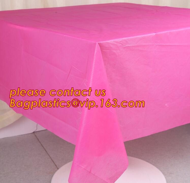 WHOLESALE DISPOSABLE PE PRINTED POLKA DOTS PARTY TABLE CLOTH, TABLE COVER,1PCS/BAG,600BAGS/CTN,SEASONAL PACKAGING TPU EV