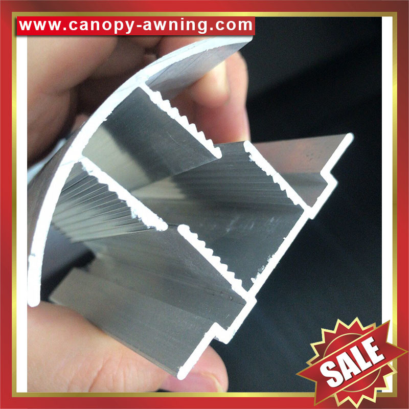 high quality aluminum Buckle Snap Connector profile for pc hollow polycarbonate sheets