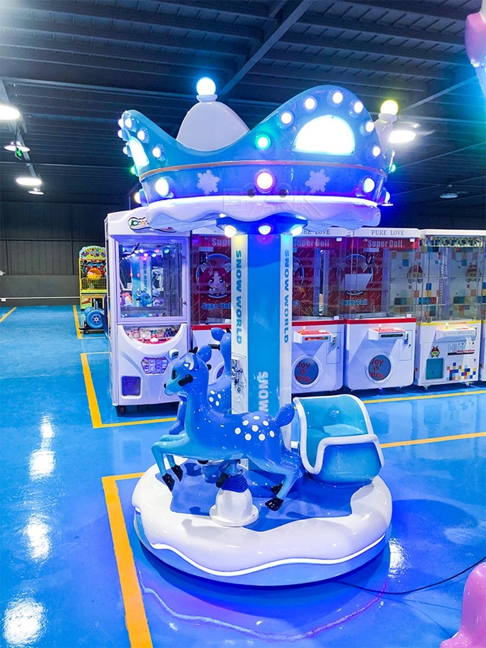 Snow World Indoor Fairground Merry Amusement Park Kids Horse Swing Ride For Sale