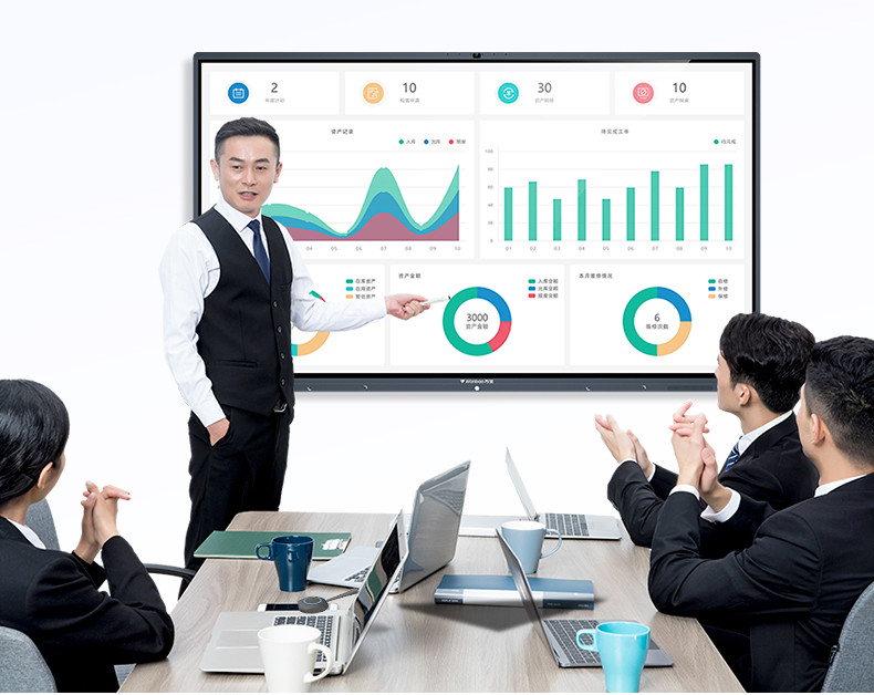 Touch Screen Writing Electronic Interactive Whiteboard H268K Series 400cd/2