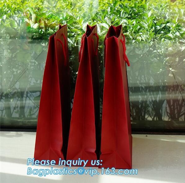 Luxury paper bags with handles Different Sizes,250gsm art paper shopping carrier bag custom printing with handle rope