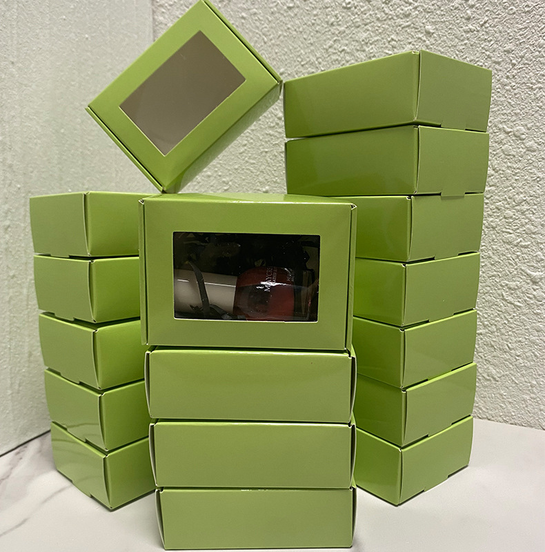 Shampoo Custom Logo Small Airplane Cosmetic Folding Paper Packaging Box with Clear Window