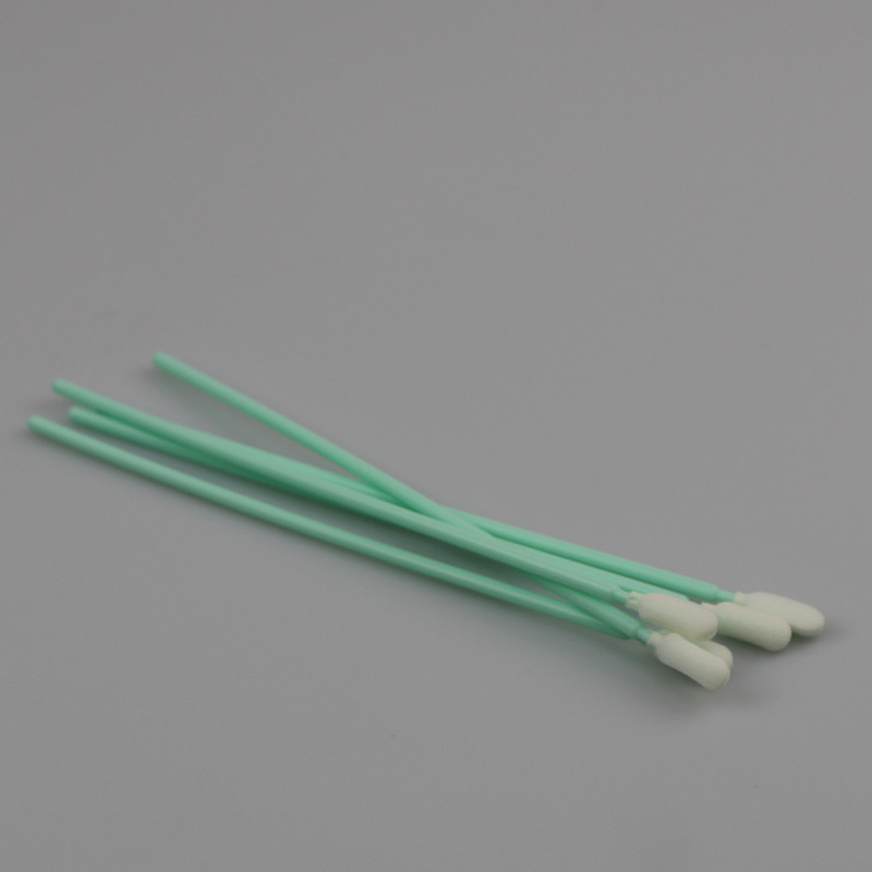 165mm Long Handle CLeanroom Swab Open-cell Sponge Head Foam Swab