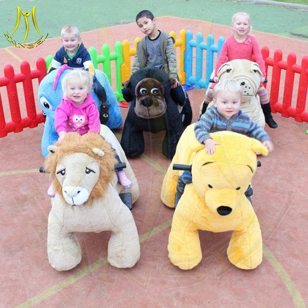 Hansel animal plush rides unicorn kiddie rides in mall for sale