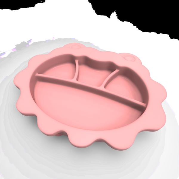 MHC Customized Silicone Baby Feeding Dispenser Plate Light Durable With Suction