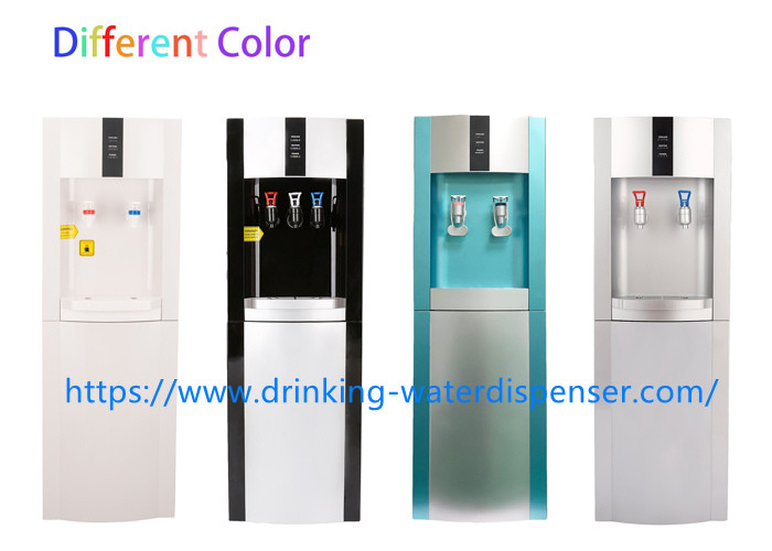 Free standing 16L/E bottled hot and cold drinking water dispenser with complete silver painting