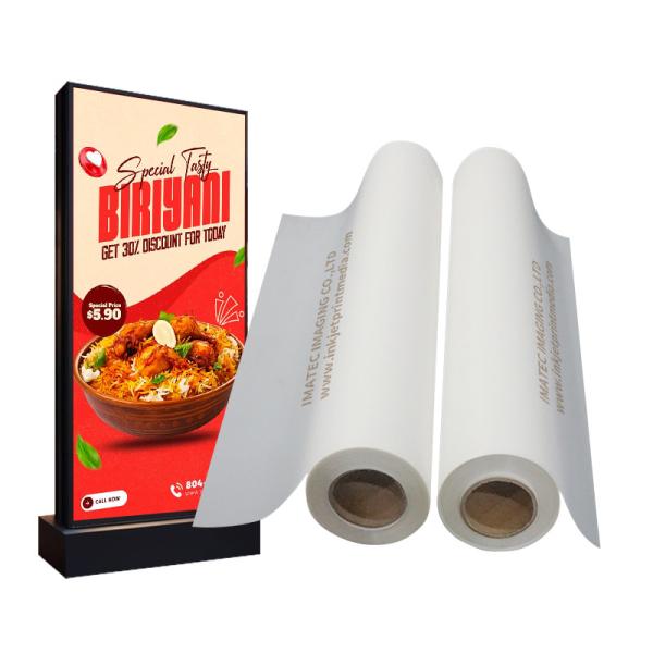 Front Print Backlit Film 210 Microns High Quality PET Film For Advertisement