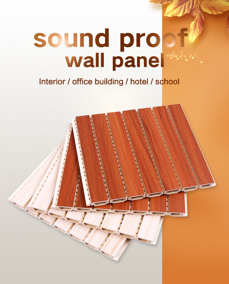 Decorative Fireproof WPC Soundproof Wall Panel 1.22*3m 1.22*2.8m