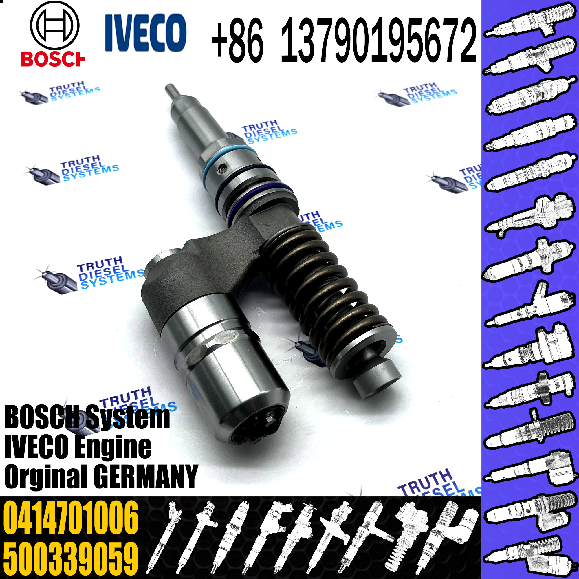 BOSCH injetor 0414701006 0414701053 0414701084 Diesel fuel Unit pump assembly 5236530 500339059 for IVECO Fiat engine