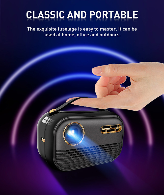0.2"DMD Android DLP Home Cinema Projector 4k 65 ANSI Lumens