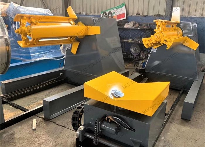 ISO9001 Automatic De Coiler 5000kgs Hydraulic Decoiler Sheet Metal