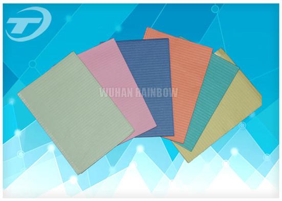 Disposable Medical Dental Patient Bibs 2 Ply Paper + 1 Ply Poly Film CE/ISO
