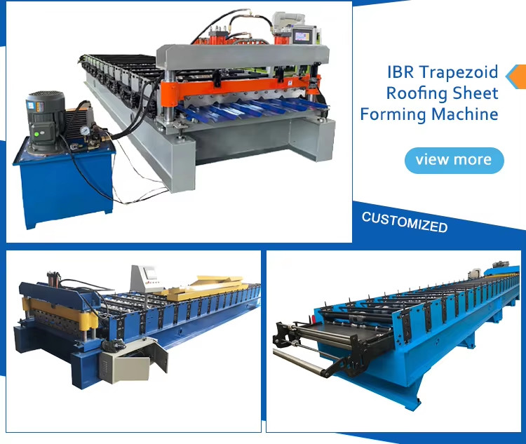 High Speed Double Layer Ibr Corrugated Roof Tile Roll Forming Machine With 75mm Shaft Diameter