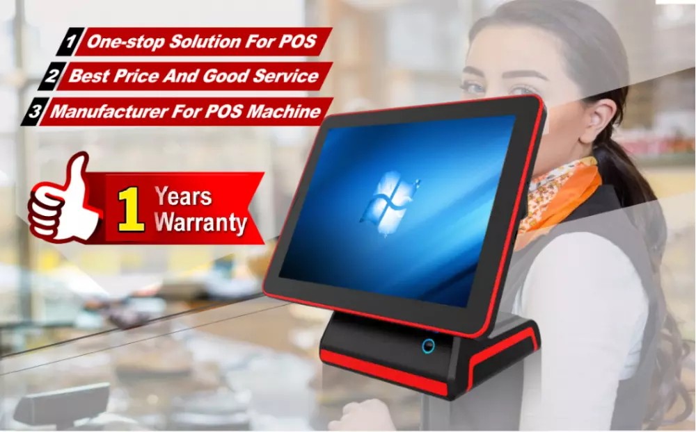 15'' Ture Flat Touch Screen Bimi 2021 POS Terminal/2019 External Card Reader Optional