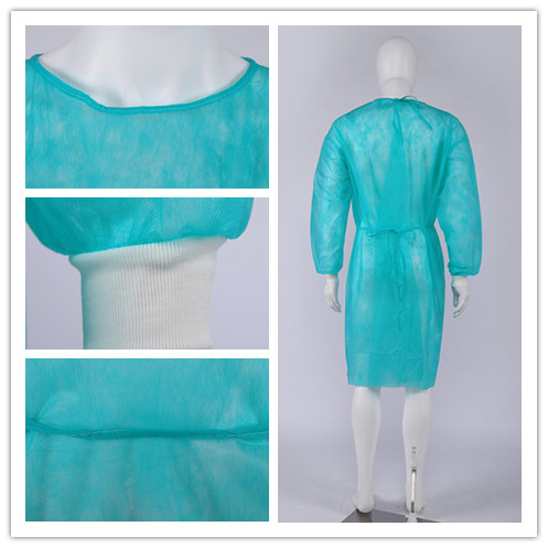 China factory wholesale pp disposable waterproof isolation gown PP Isolation Gown