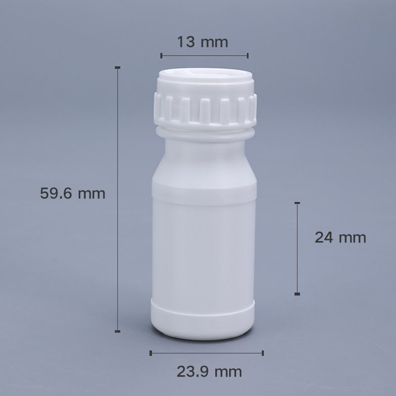 50ML Plastic Bottles EVOH Material White Empty Dispense Bottle For Bait Packaging In HDPE