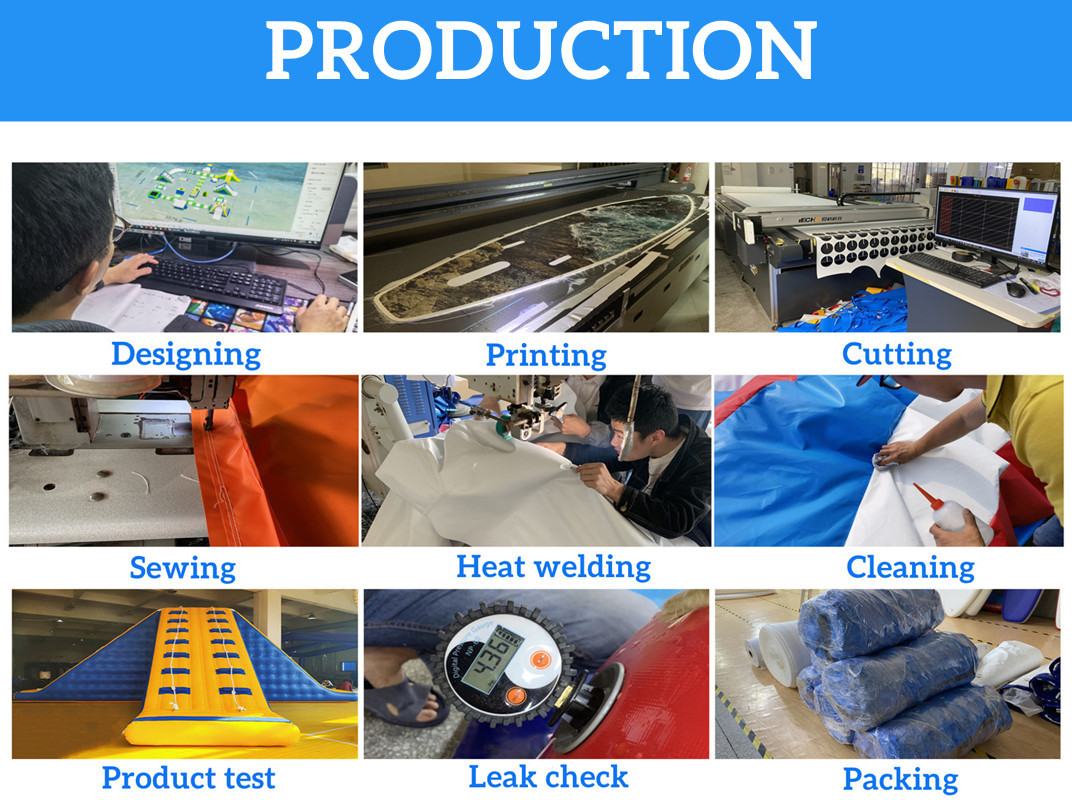 Best Lead Free Pvc Tarpaulin Material Custom Inflatable Obstacle Course Equipment Trampoline Amusement Theme Park