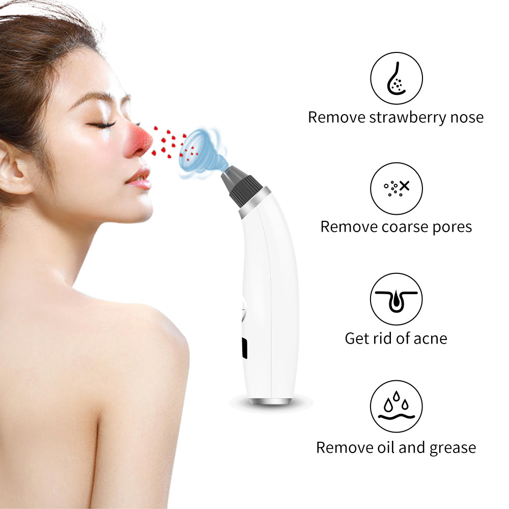 Pimple Skin Treatment Blackhead Remover Machine Pore Vacuum Cleaner Rechargeable