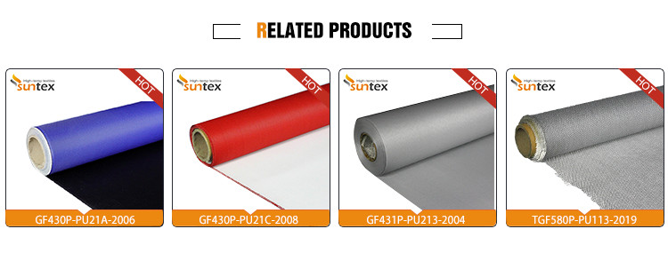 Hypalon Chemical Resistant Fiberglass Fabric Roll Weatherproof For Construction HVAC System