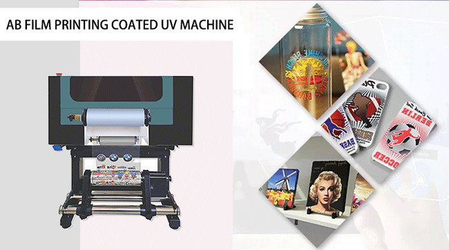 All In 1 Small UV PET Film Transfer Printer 30cm A3 UV DTF Printer With 2 XP600