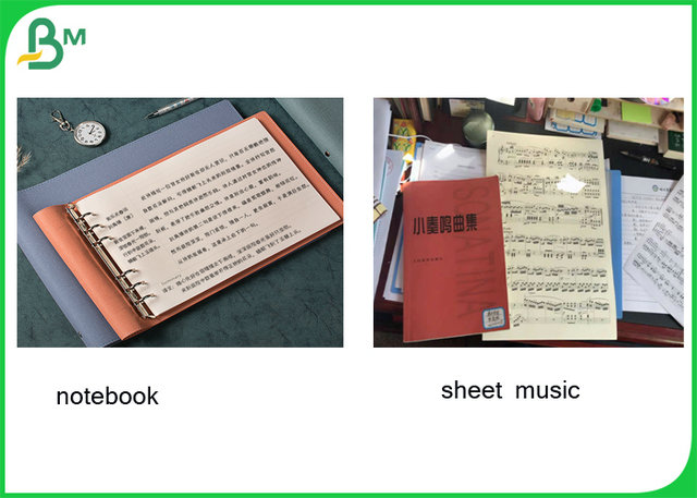 Uncoated 24x35inch  80g 100g 120g Yellowish Green Read Paper For Notebook 