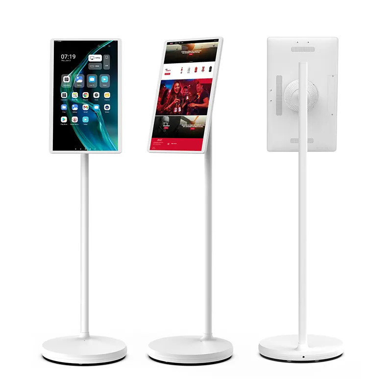 Portable Indoor 22Inch Android Standbyme TV Moving Smart WiFi Touch Screen Floor Standing Tv