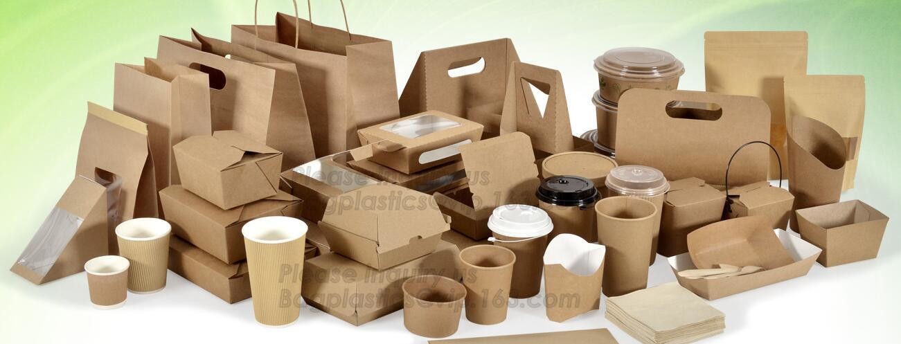 Cheap Cardboard foldable kraft paper lunch box with window,Lunch noodle fast food kraft paper box by customized logo pri