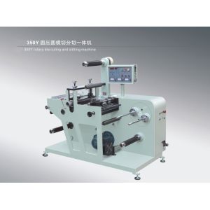 LC-350Y Rotary Blank Label Die Cuting Machine With Slitter with one set magnetic cylinder and magnetic die