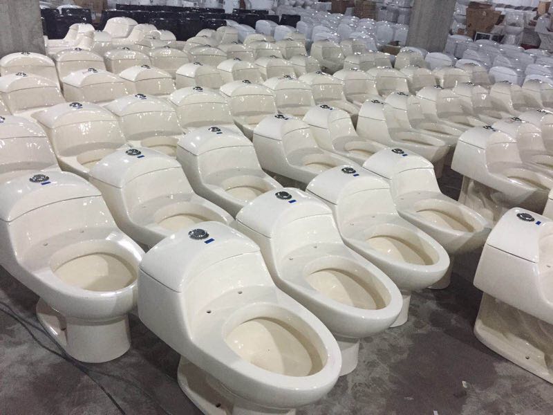 Twin Conjoined Toilet Floor Mounted Wc S Trap 190mm Washroom