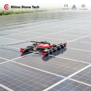 Smart Solar Cleaner Automated Solar Cleaning Robot with Automatic Water Spray