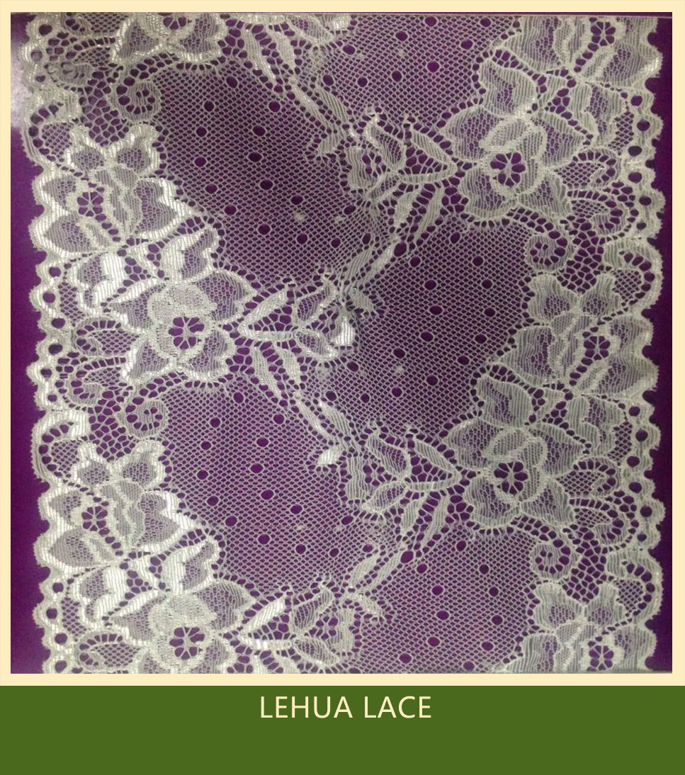 Hot Selling and nice quality Nylon Spandex Stretchy Brazil Lace from China