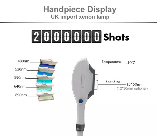 Blood Vessels IPL Hair Removal Machine 690nm Facial Hair Removal Laser Machine