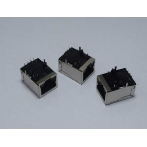Waterproof 100Base-T Modular Vertical RJ45 Connectors With Transformer Single