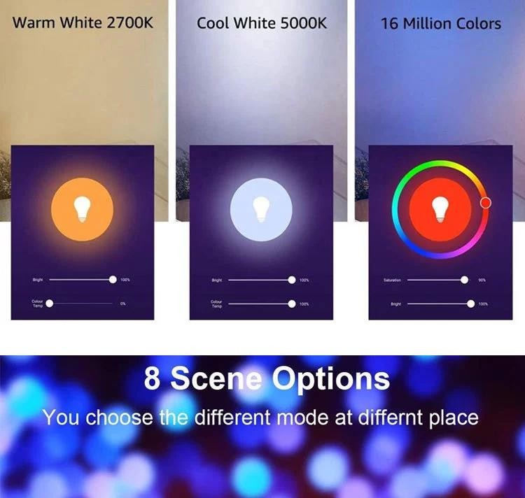 Multifunctional RGBCW Smart Wifi Voice App Remote Control Bedroom Living Room Music Led Ceiling Lamp